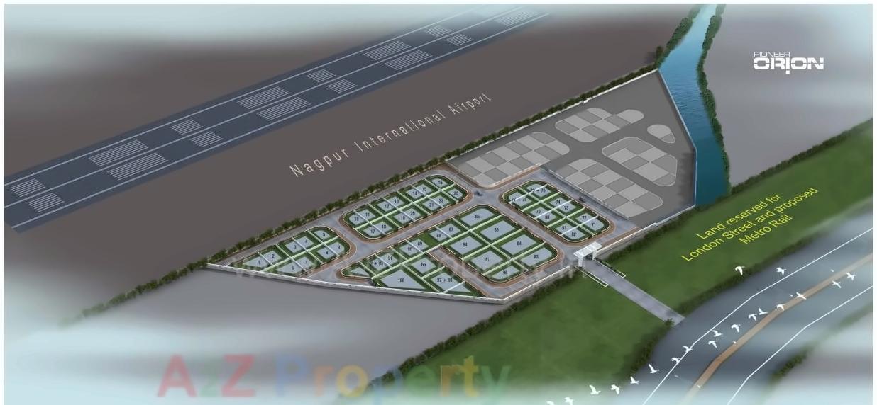 Layout of real estate project Pioneer Orion located at Nagpur-m-corp, Nagpur, Maharashtra
