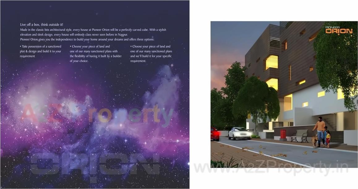 3D Elevation of real estate project Pioneer Orion located at Nagpur-m-corp, Nagpur, Maharashtra