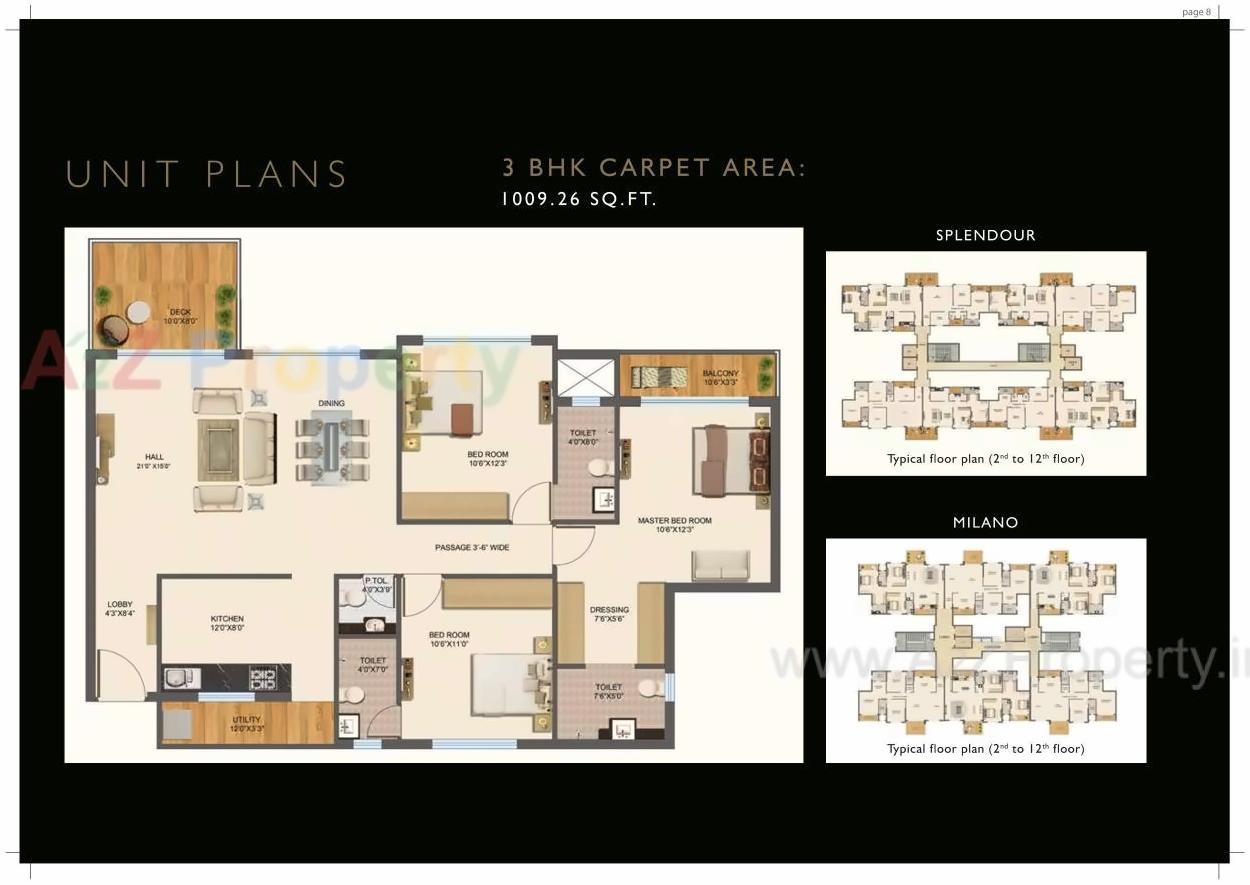 Layout of real estate project Prozone Palms located at Nagpur-m-corp, Nagpur, Maharashtra