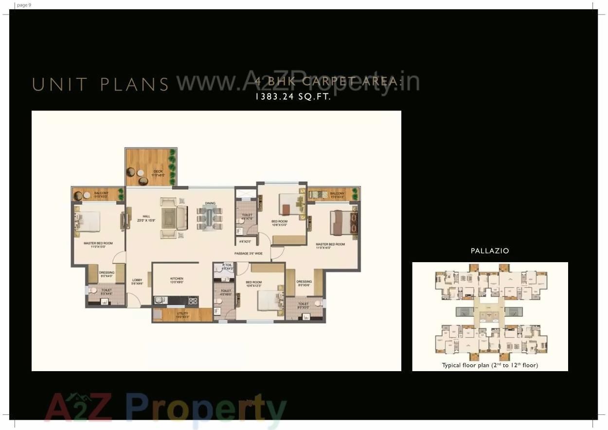 Layout of real estate project Prozone Palms located at Nagpur-m-corp, Nagpur, Maharashtra