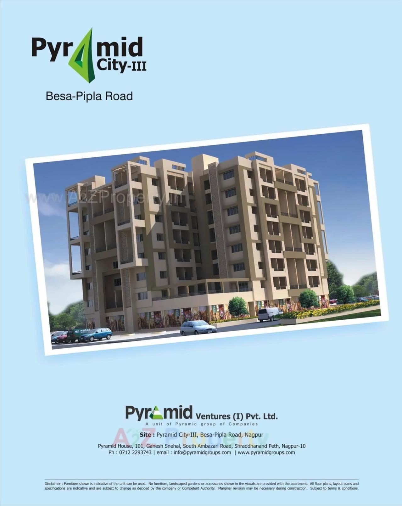 3D Elevation of real estate project Pyramid City located at Pipla, Nagpur, Maharashtra