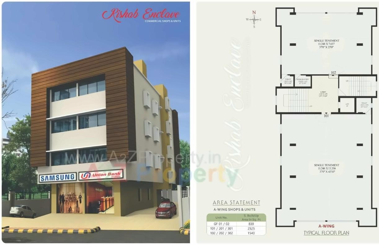 Layout of real estate project Rishabh located at Nagpur-urban, Nagpur, Maharashtra