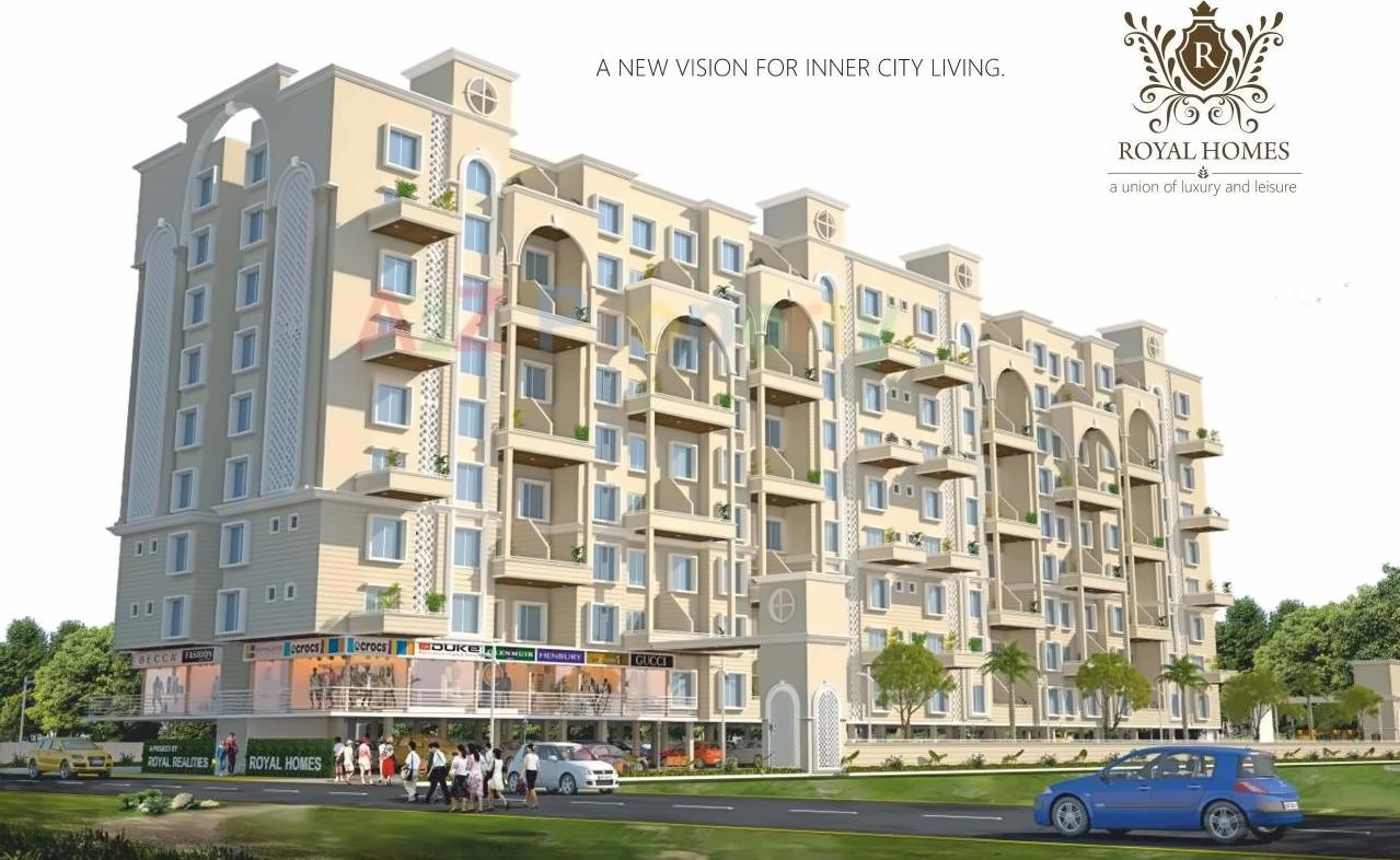 3D Elevation of real estate project Royal Homes located at Nagpur-m-corp, Nagpur, Maharashtra