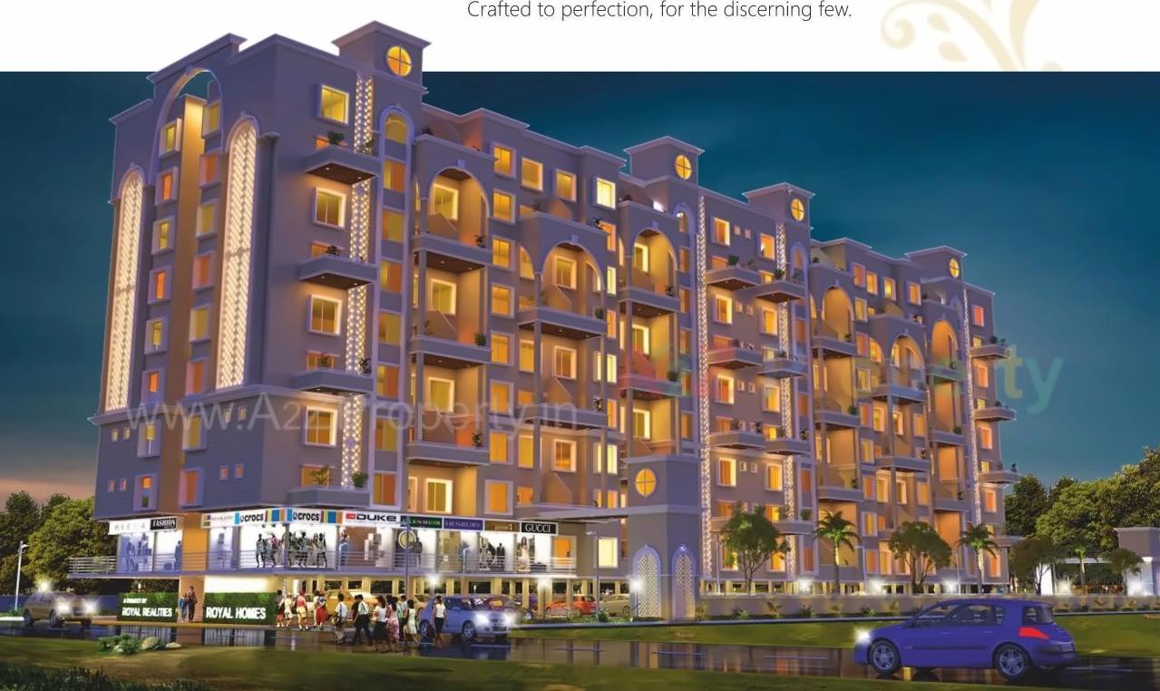 3D Elevation of real estate project Royal Homes located at Nagpur-m-corp, Nagpur, Maharashtra