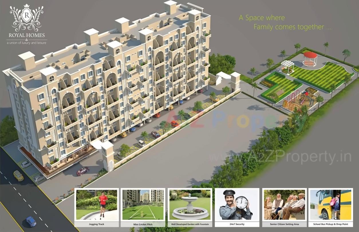3D Elevation of real estate project Royal Homes located at Nagpur-m-corp, Nagpur, Maharashtra
