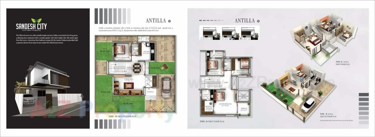 Layout of real estate project Sandesh City Apartment located at Jamtha, Nagpur, Maharashtra