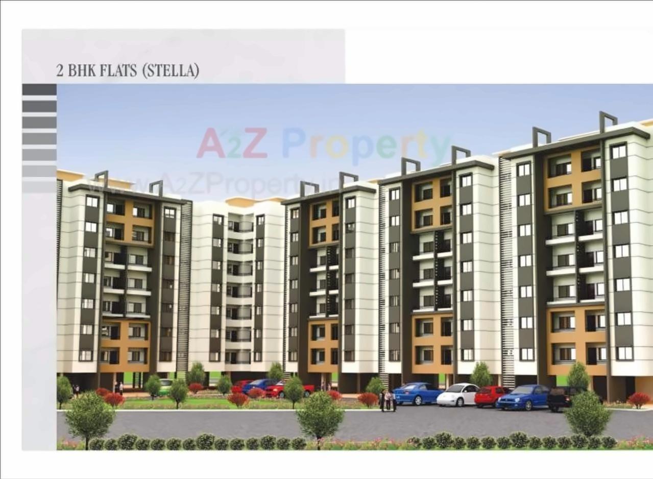 3D Elevation of real estate project Sandesh City Apartment located at Jamtha, Nagpur, Maharashtra