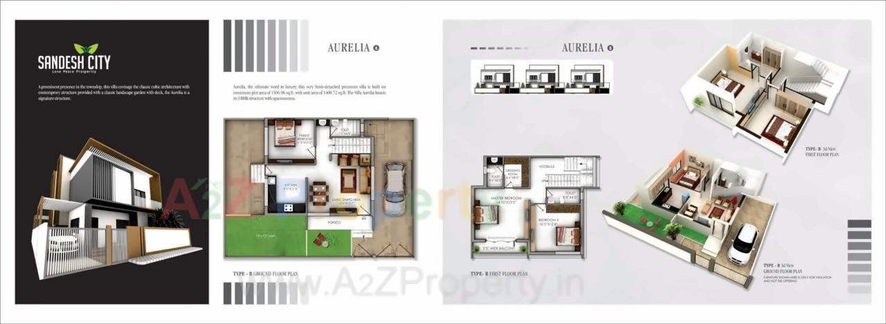 Layout of real estate project Sandesh City Apartment located at Jamtha, Nagpur, Maharashtra