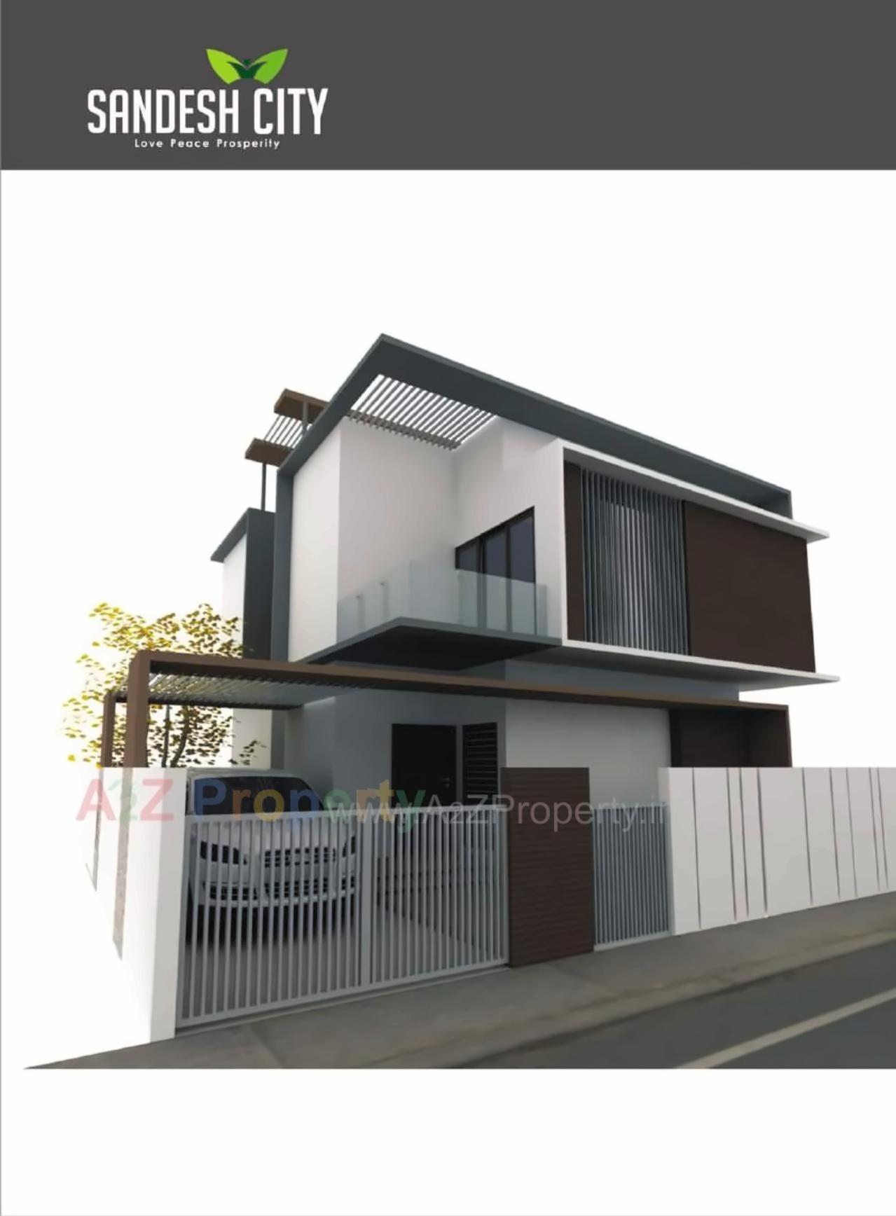 3D Elevation of real estate project Sandesh City Apartment located at Jamtha, Nagpur, Maharashtra