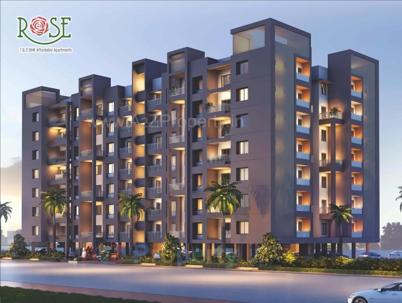 3D Elevation of real estate project Satyam Rose located at Godhani-railway, Nagpur, Maharashtra
