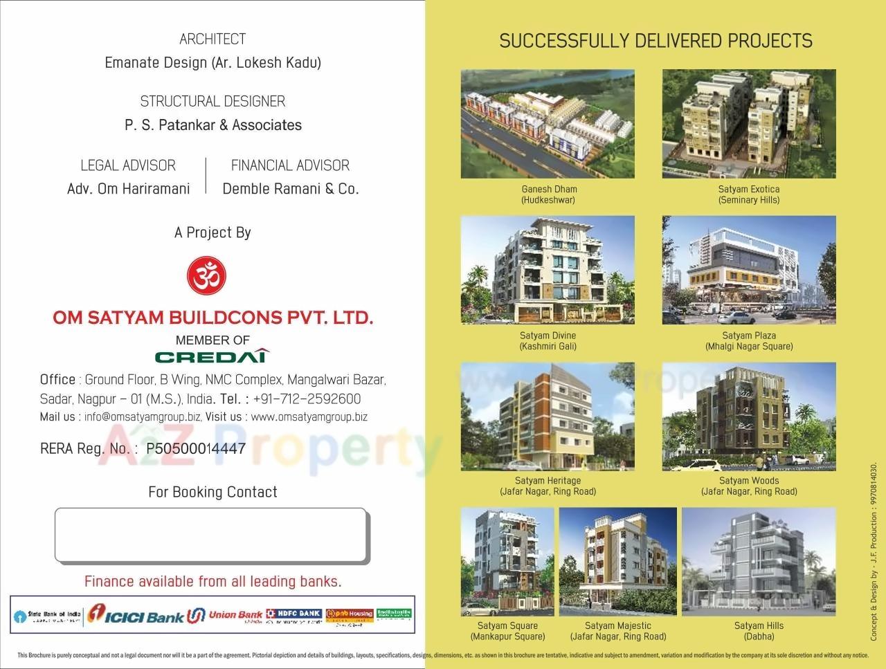  of real estate project Satyam Rose located at Godhani-railway, Nagpur, Maharashtra