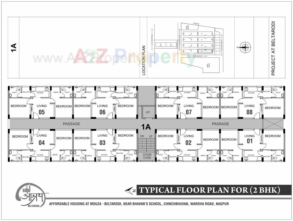 Layout of real estate project Sdpl Aashray Beltarodi located at Beltarodi, Nagpur, Maharashtra