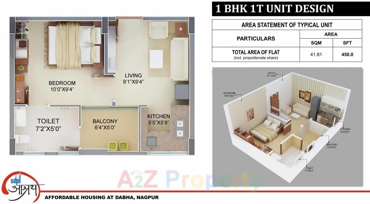 Layout of real estate project Sdpl Aashray located at Nagpur-m-corp, Nagpur, Maharashtra