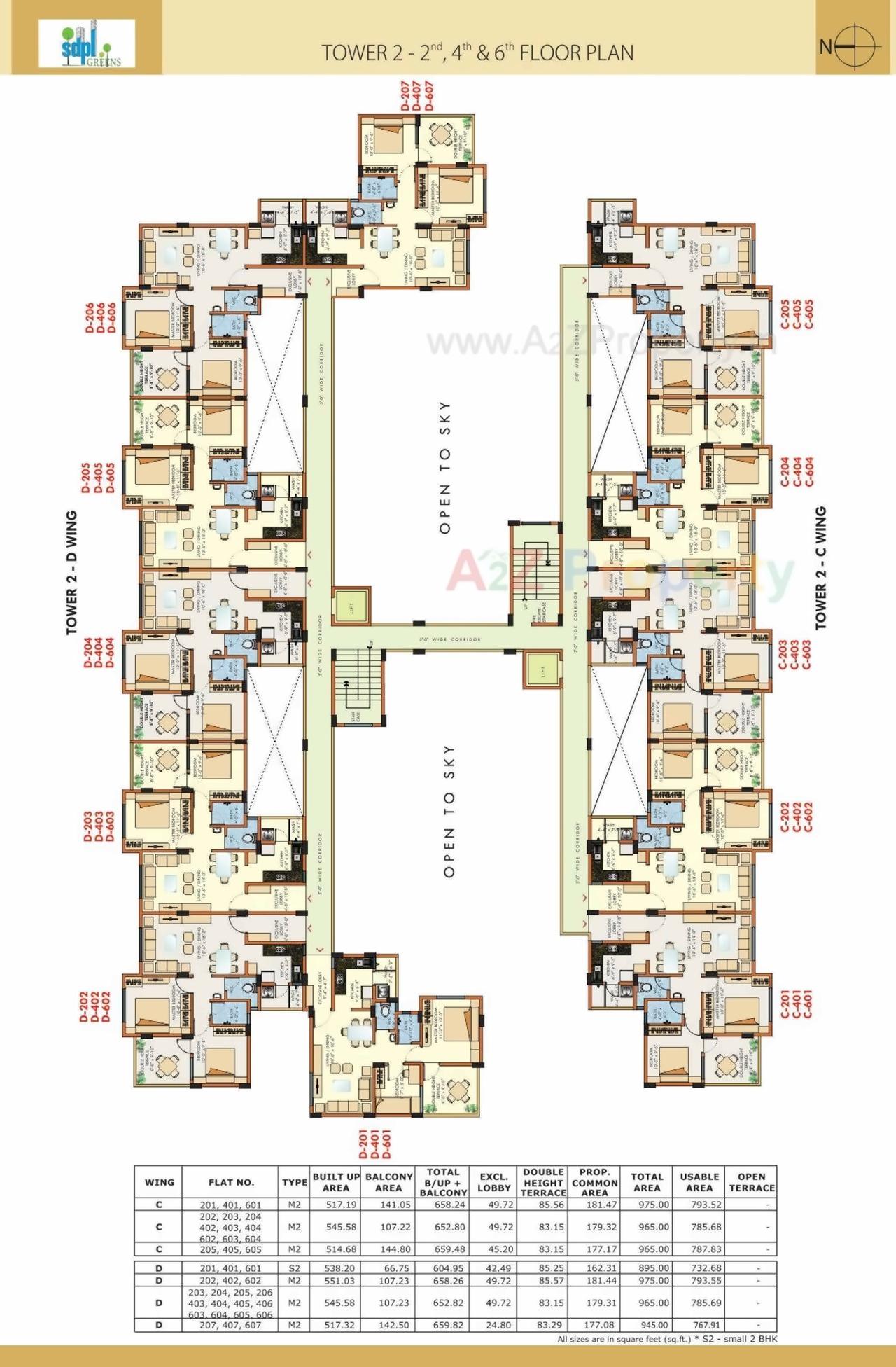 Layout of real estate project Sdpl Greens Ii located at Nagpur-m-corp, Nagpur, Maharashtra