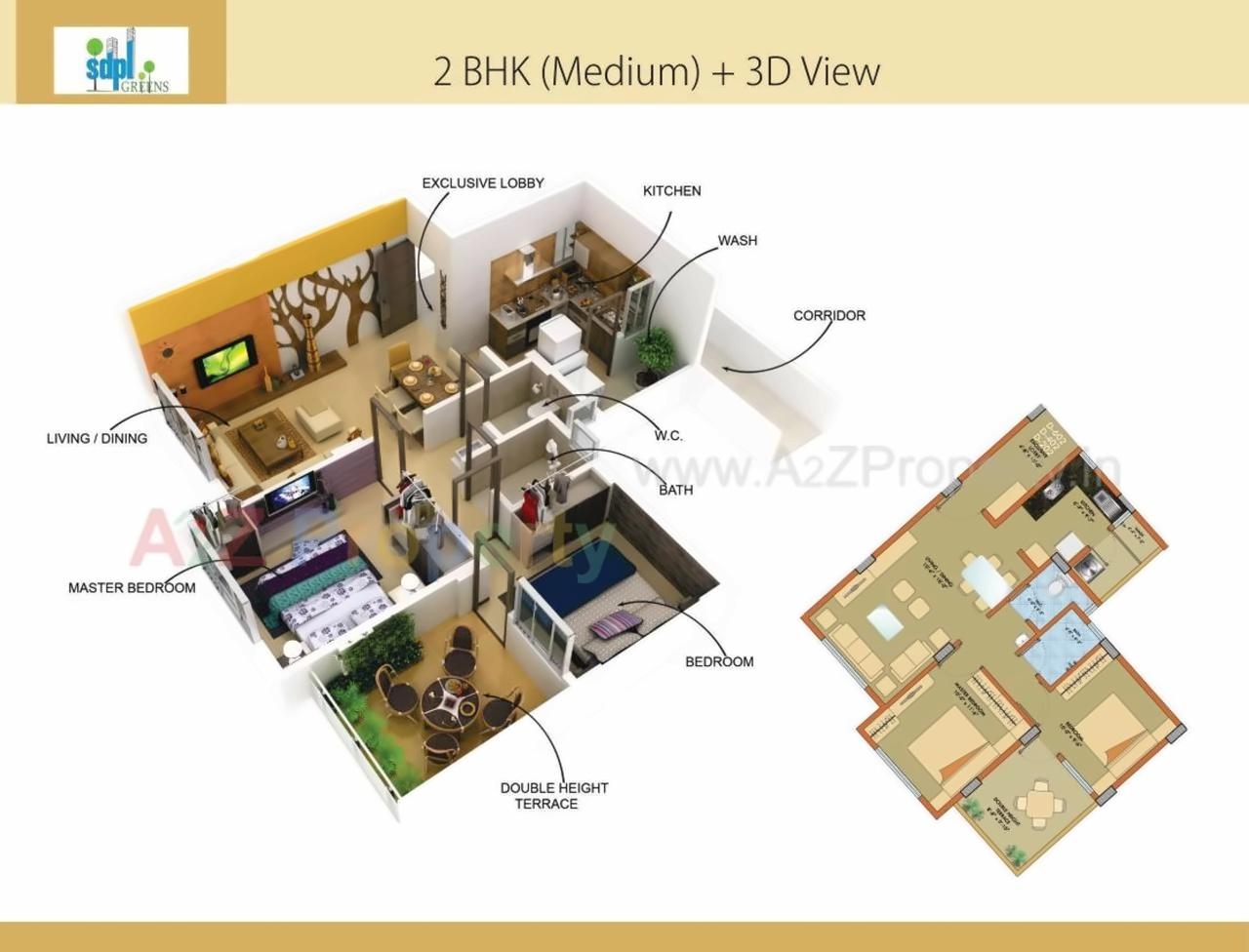 Layout of real estate project Sdpl Greens Ii located at Nagpur-m-corp, Nagpur, Maharashtra
