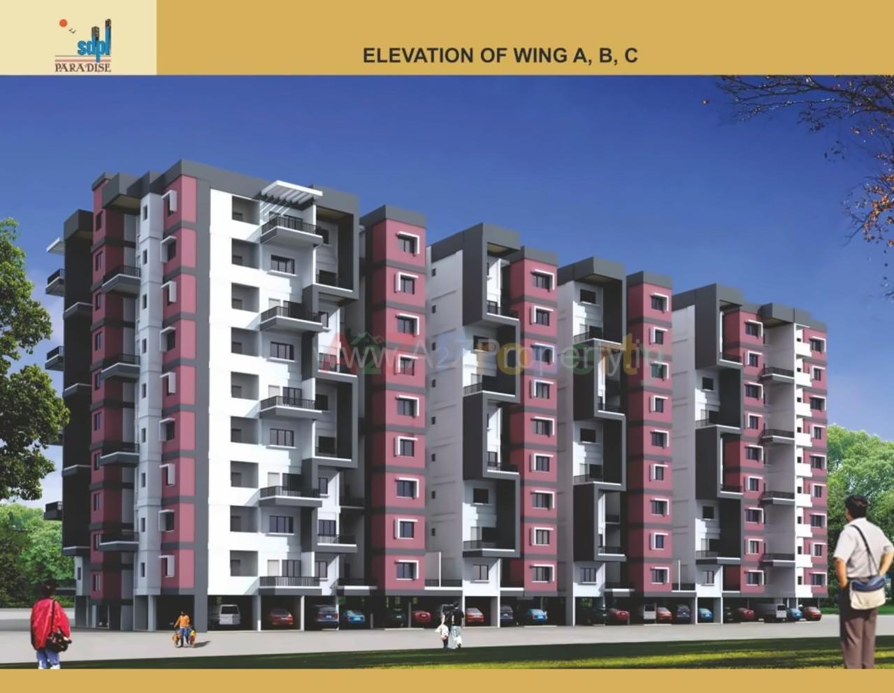 3D Elevation of real estate project Sdpl Paradise Ii located at Nagpur-m-corp, Nagpur, Maharashtra