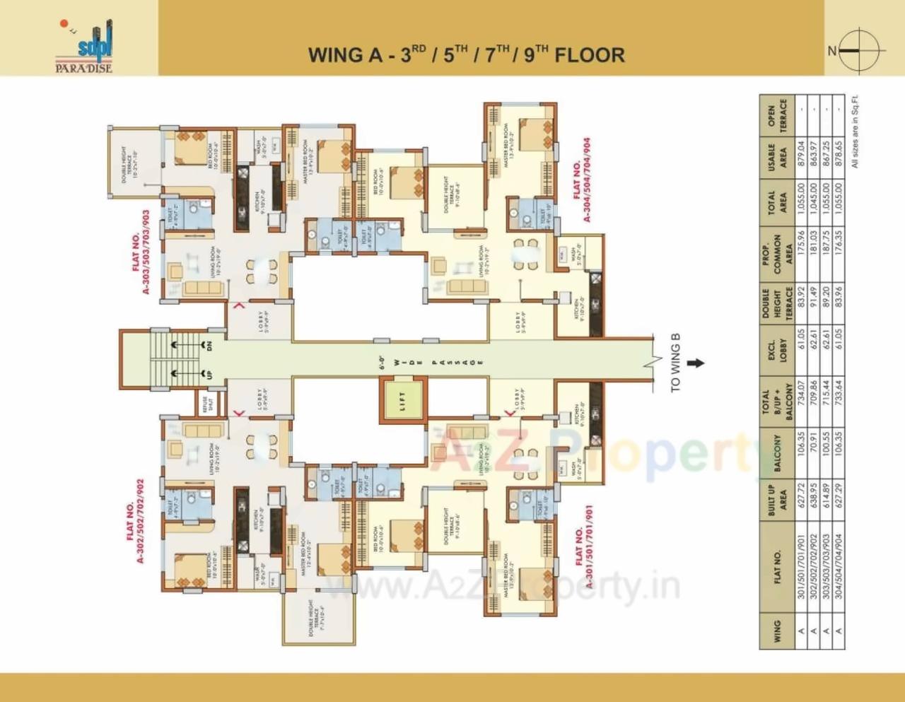 Layout of real estate project Sdpl Paradise Ii located at Nagpur-m-corp, Nagpur, Maharashtra
