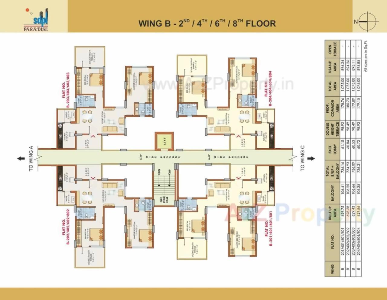 Layout of real estate project Sdpl Paradise Ii located at Nagpur-m-corp, Nagpur, Maharashtra