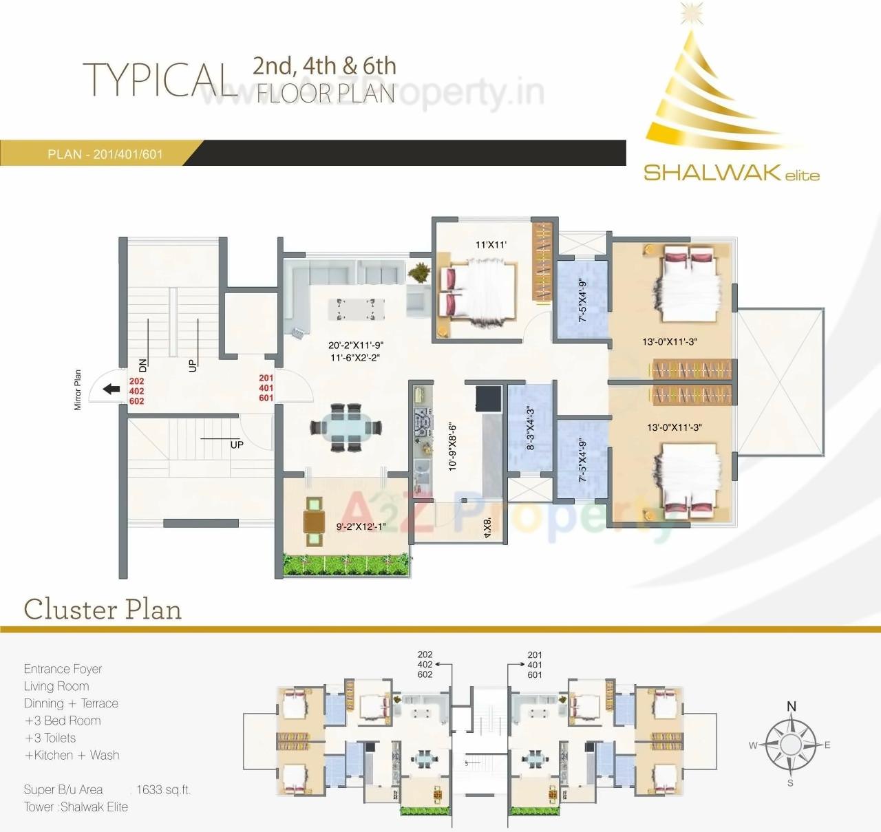 Layout of real estate project Shalwak Elite located at Nagpur-m-corp, Nagpur, Maharashtra