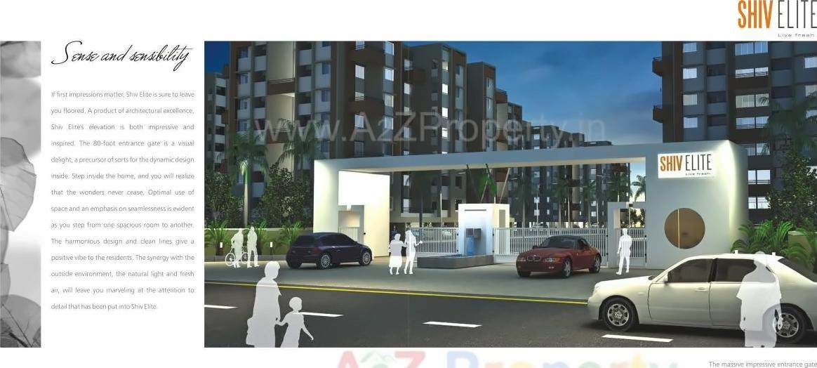 3D Elevation of real estate project Shiv Elite Geranium located at Shankarpur, Nagpur, Maharashtra