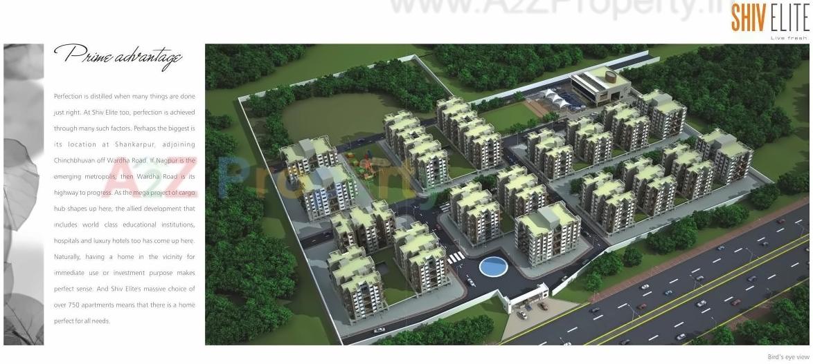 3D Elevation of real estate project Shiv Elite Geranium located at Shankarpur, Nagpur, Maharashtra