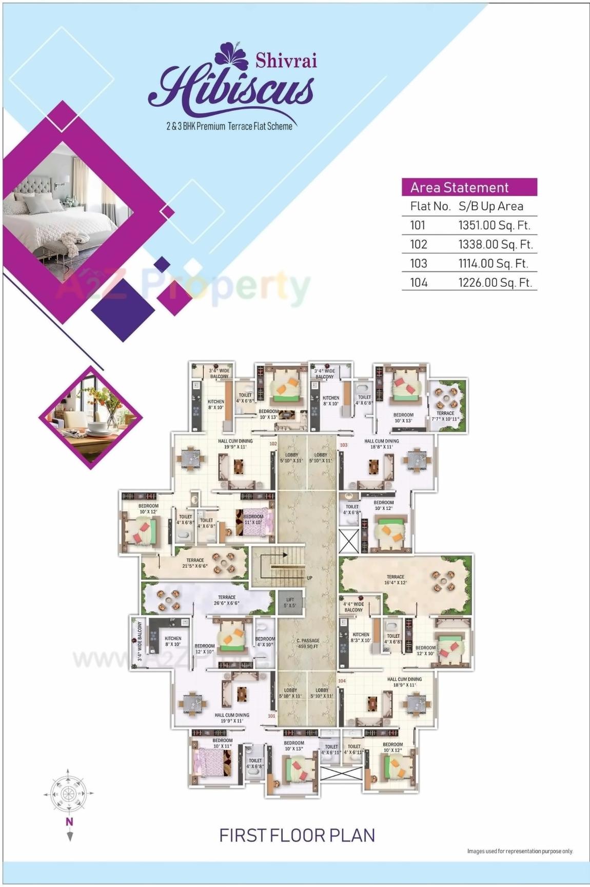 Layout of real estate project Shivrai Hibiscus located at Nagpur-m-corp, Nagpur, Maharashtra