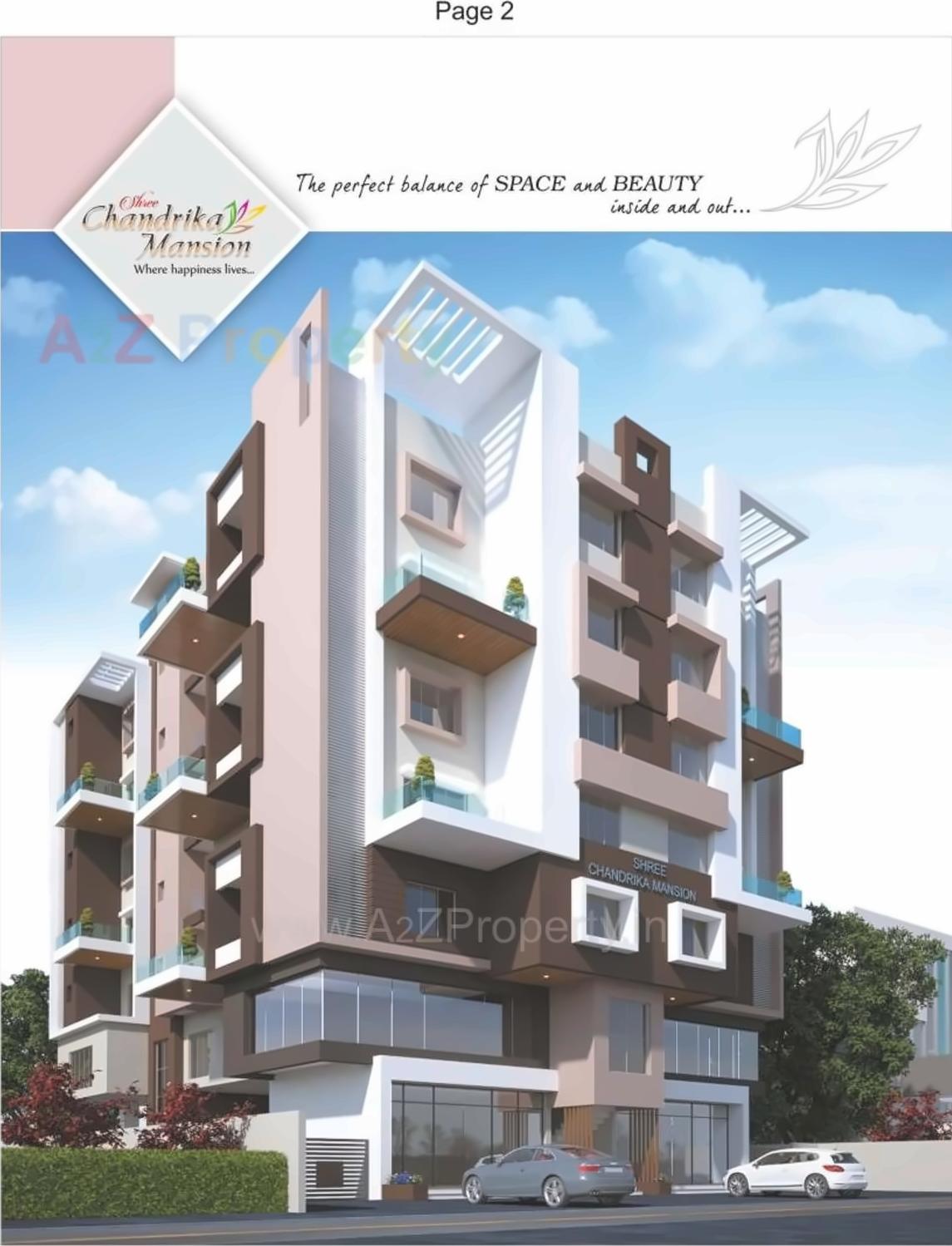 3D Elevation of real estate project Shree Chandrika Mansion located at Nagpur-m-corp, Nagpur, Maharashtra