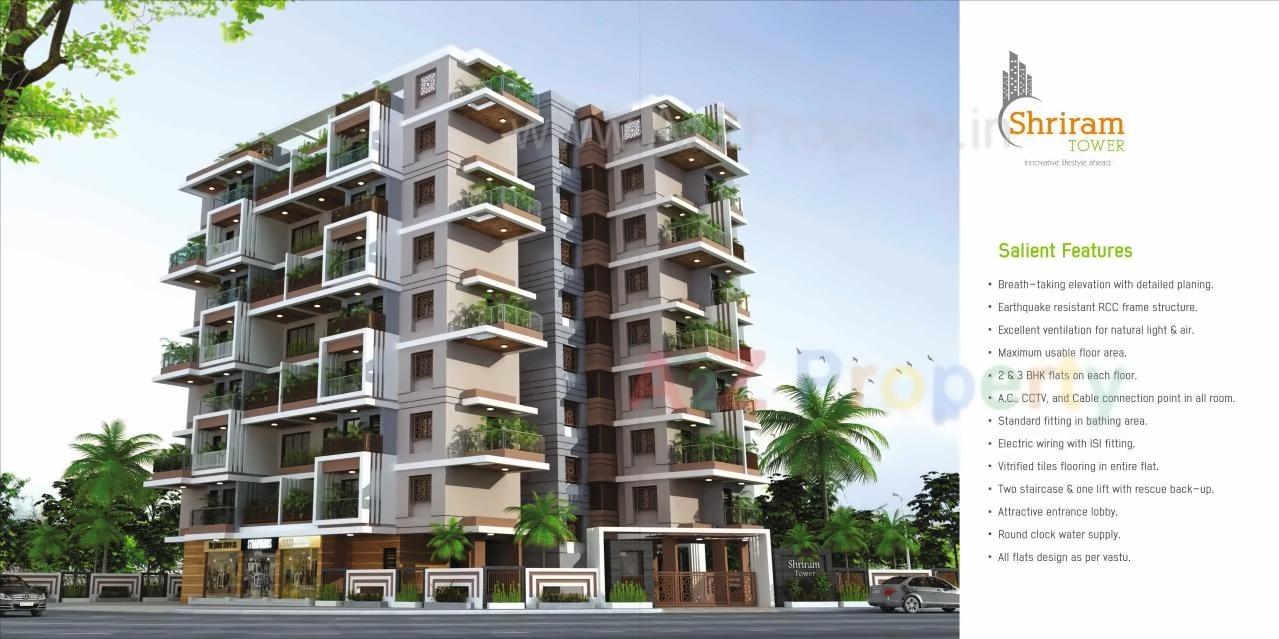 3D Elevation of real estate project Shriram Tower located at Nagpur-m-corp, Nagpur, Maharashtra