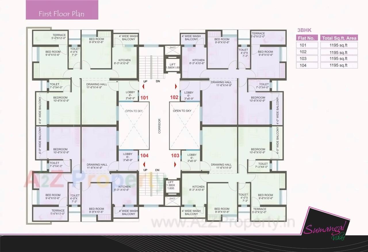 Layout of real estate project Sumangal Vihar located at Isasani-ct, Nagpur, Maharashtra