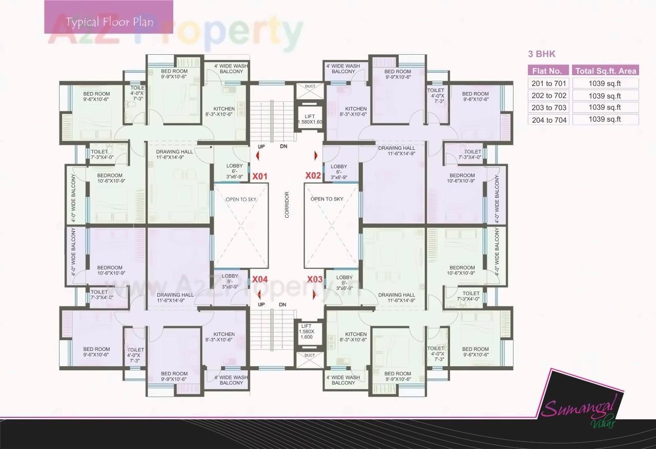 Layout of real estate project Sumangal Vihar located at Isasani-ct, Nagpur, Maharashtra