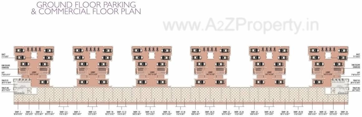 Layout of real estate project Vrindavan located at Jamtha, Nagpur, Maharashtra