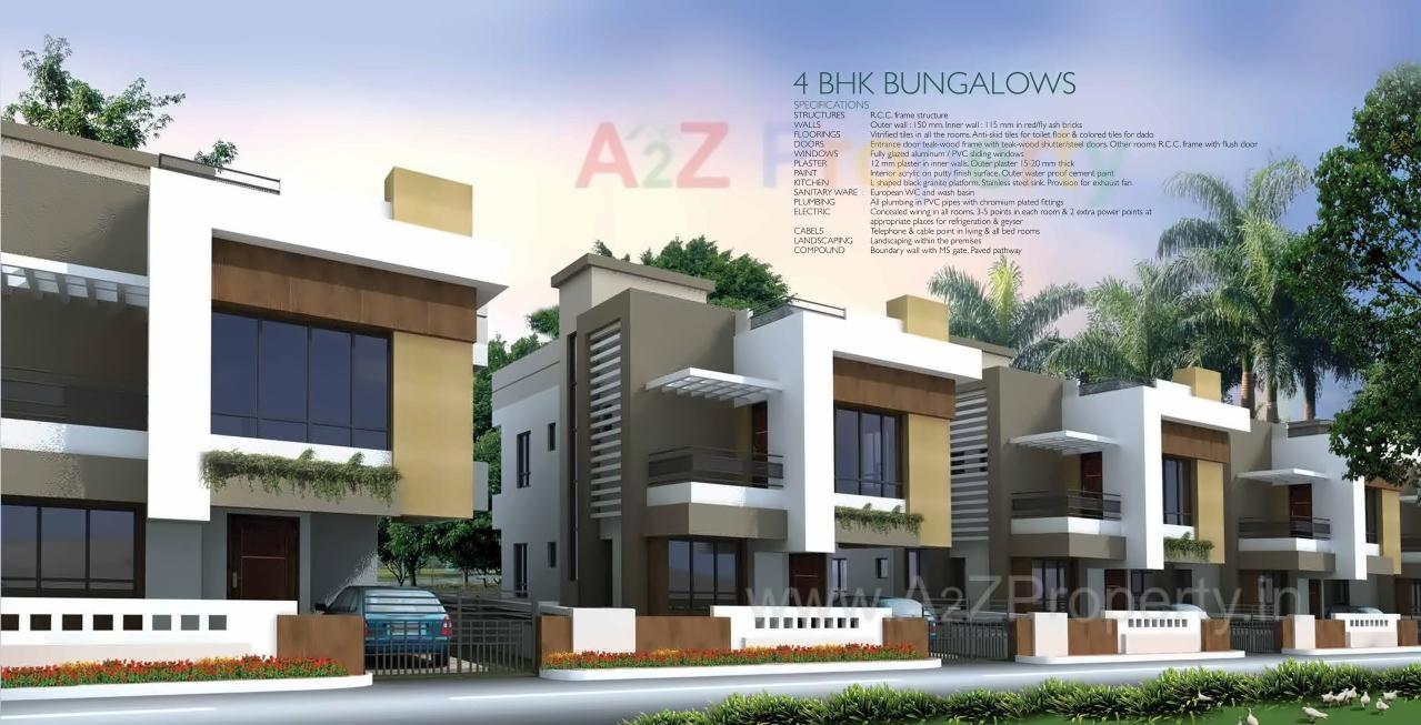 3D Elevation of real estate project Vrindavan located at Jamtha, Nagpur, Maharashtra