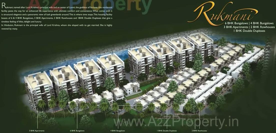 3D Elevation of real estate project Vrindavan located at Jamtha, Nagpur, Maharashtra