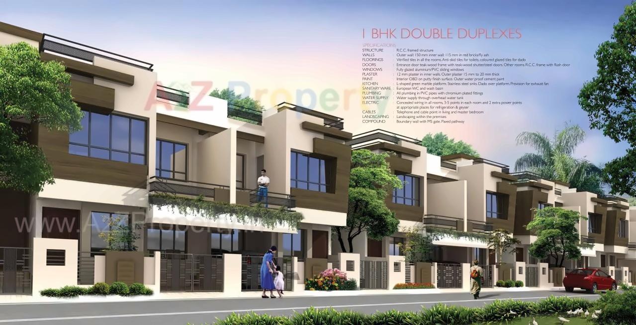 3D Elevation of real estate project Vrindavan located at Jamtha, Nagpur, Maharashtra