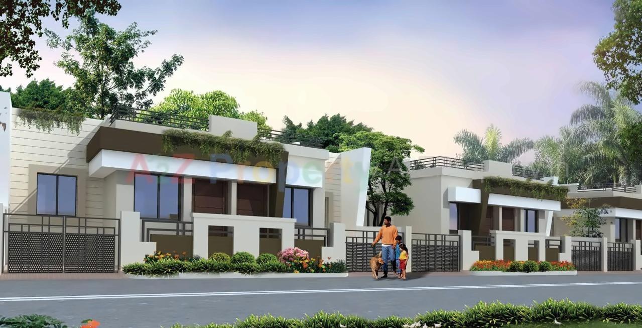 3D Elevation of real estate project Vrindavan located at Jamtha, Nagpur, Maharashtra