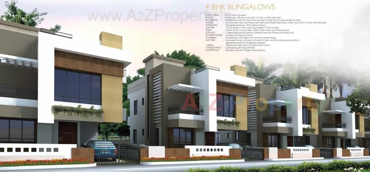 3D Elevation of real estate project Vrindavan located at Jamtha, Nagpur, Maharashtra