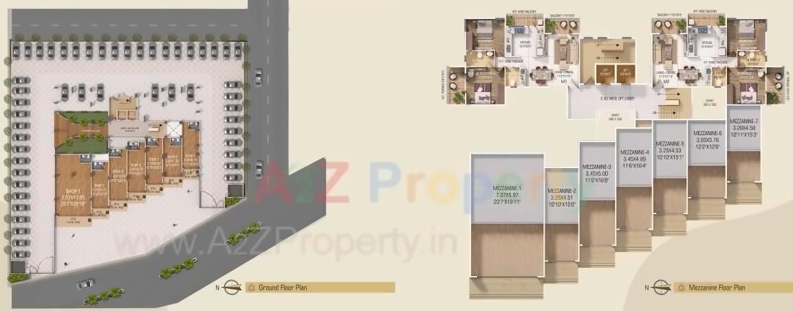 Layout of real estate project Aanushree Residency located at Indiranagar, Nashik, Maharashtra