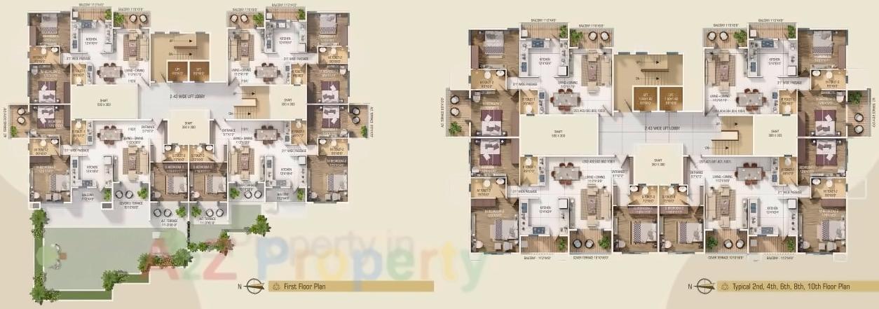Layout of real estate project Aanushree Residency located at Indiranagar, Nashik, Maharashtra