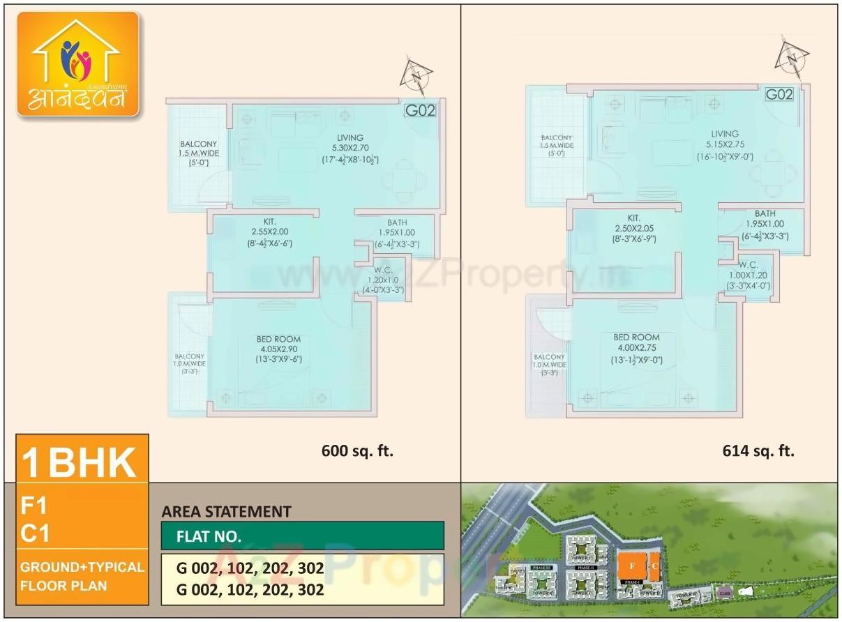 Layout of real estate project Anandvann located at Gondedumala, Nashik, Maharashtra