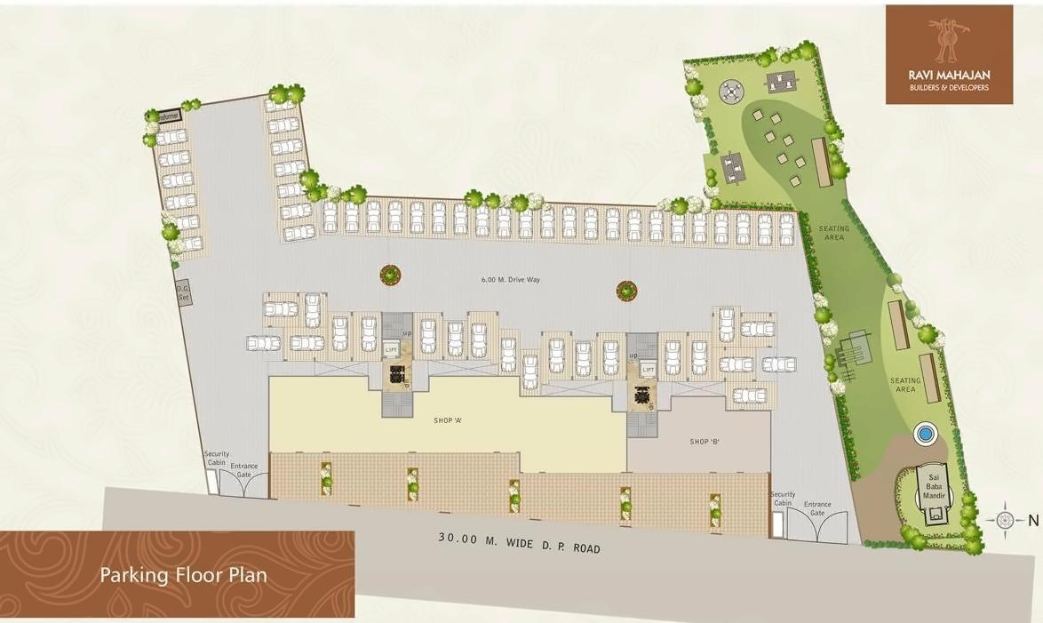 Layout of real estate project Anushree Apartment located at Nashik, Nashik, Maharashtra
