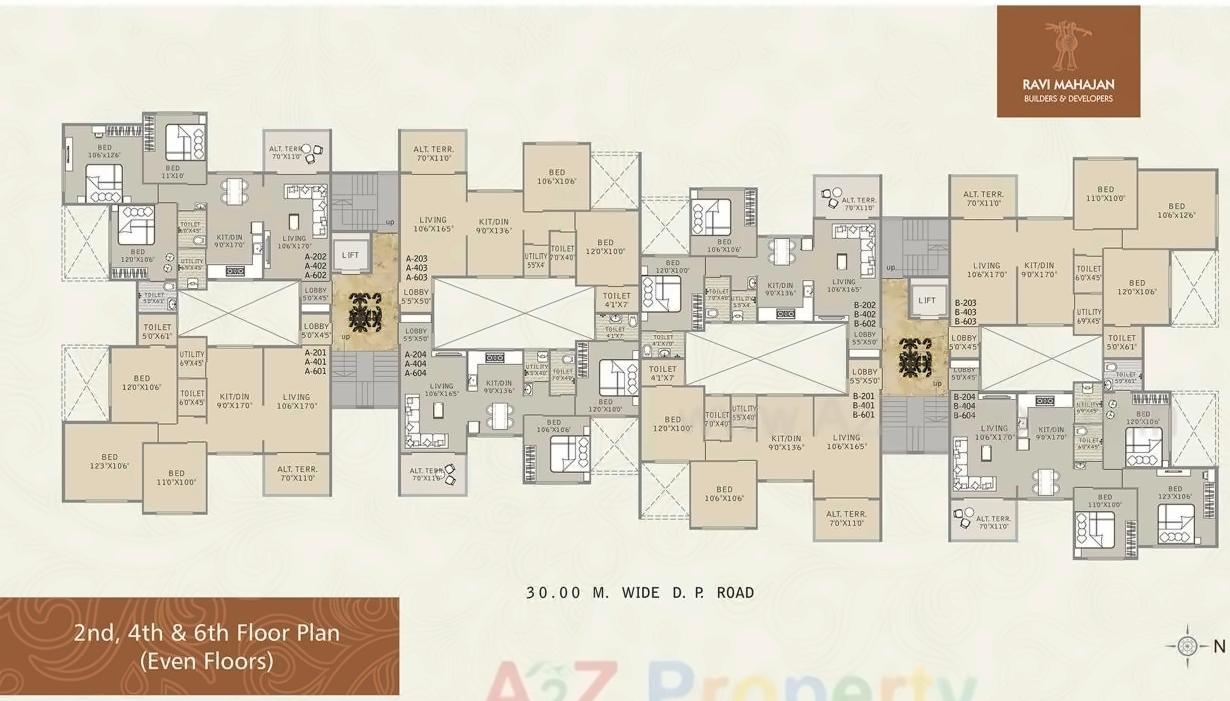 Layout of real estate project Anushree Apartment located at Nashik, Nashik, Maharashtra