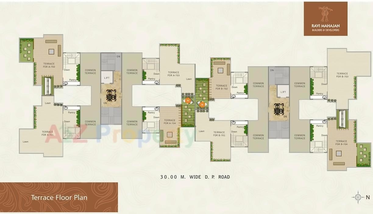 Layout of real estate project Anushree Apartment located at Nashik, Nashik, Maharashtra