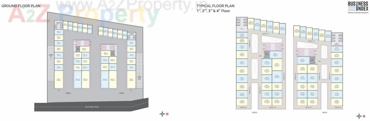 Layout of real estate project Business Index located at Nashik-m-corp, Nashik, Maharashtra