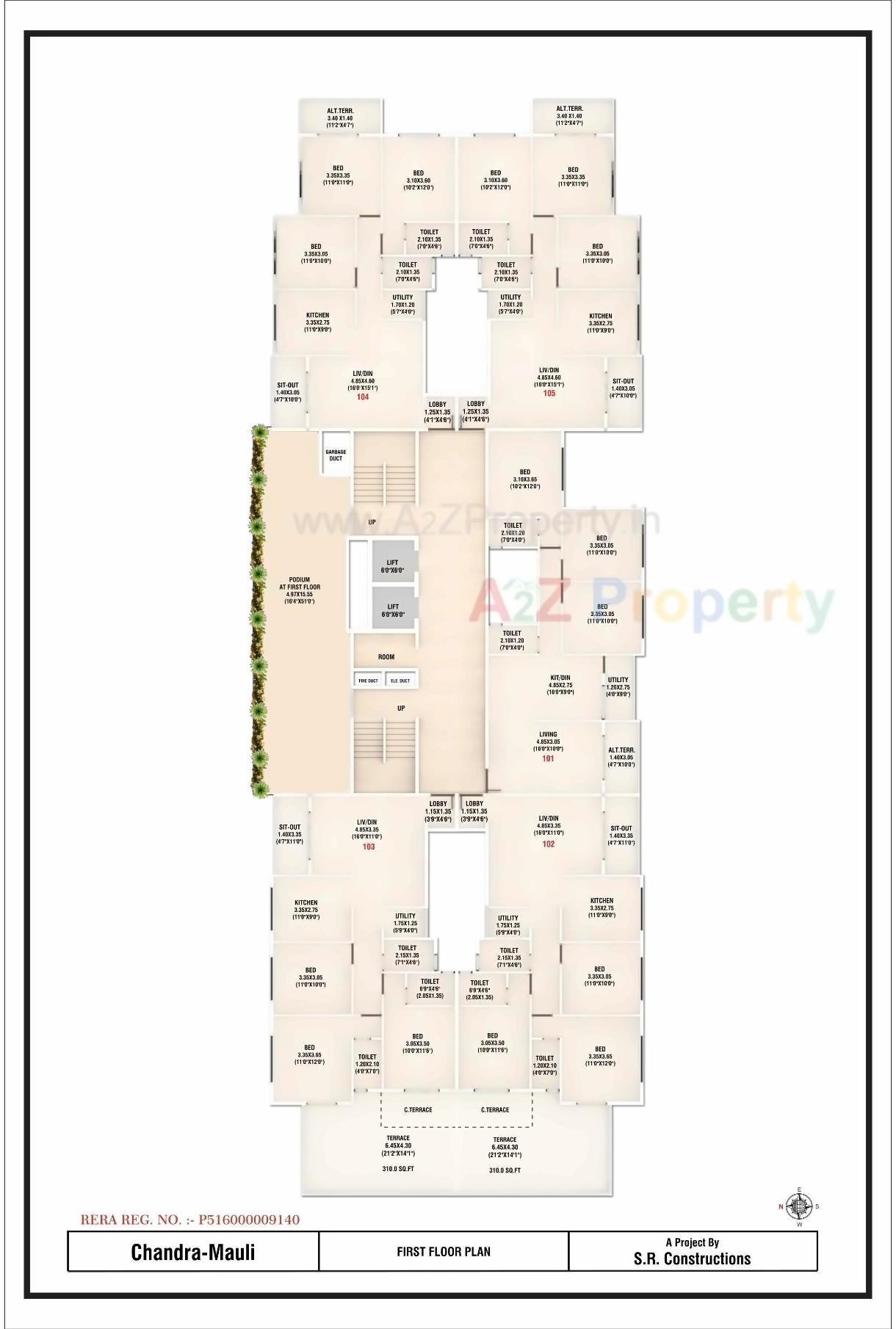 Layout of real estate project Chandramouli Apartment located at Nashik, Nashik, Maharashtra