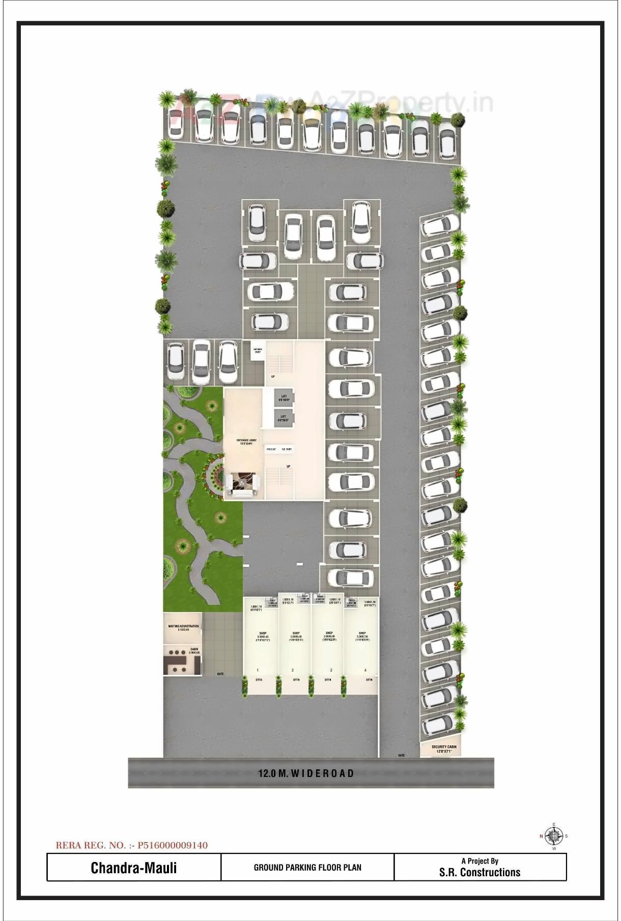 Layout of real estate project Chandramouli Apartment located at Nashik, Nashik, Maharashtra