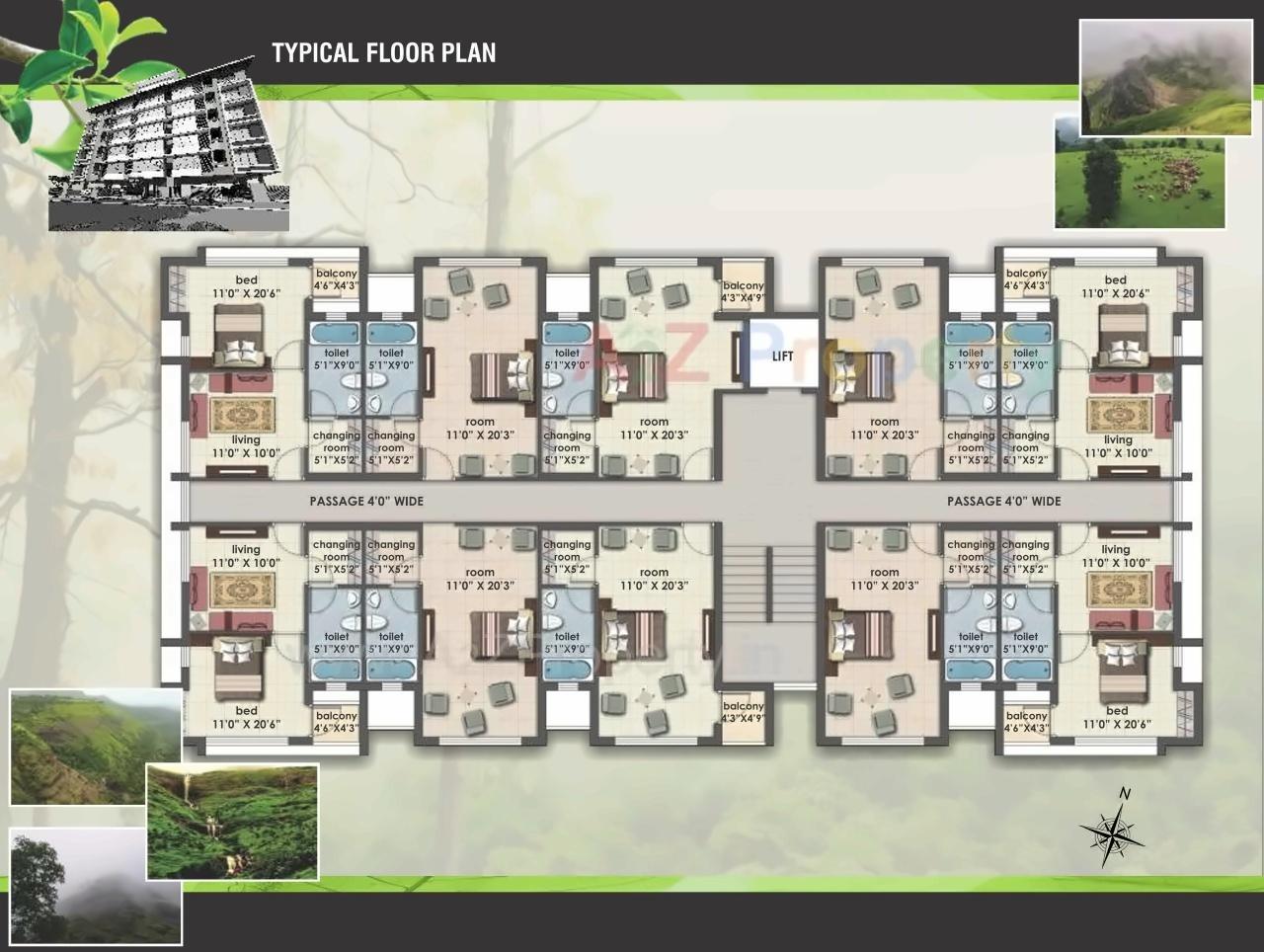 Layout of real estate project Fog City Nsv located at Igatpuri-m-cl, Nashik, Maharashtra