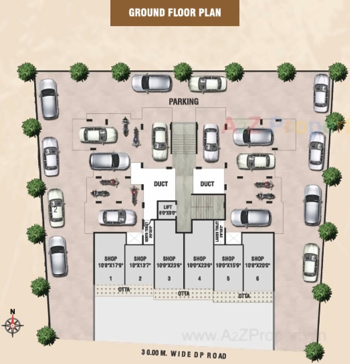 Layout of real estate project Gajanan Annex located at Nashik-m-corp, Nashik, Maharashtra