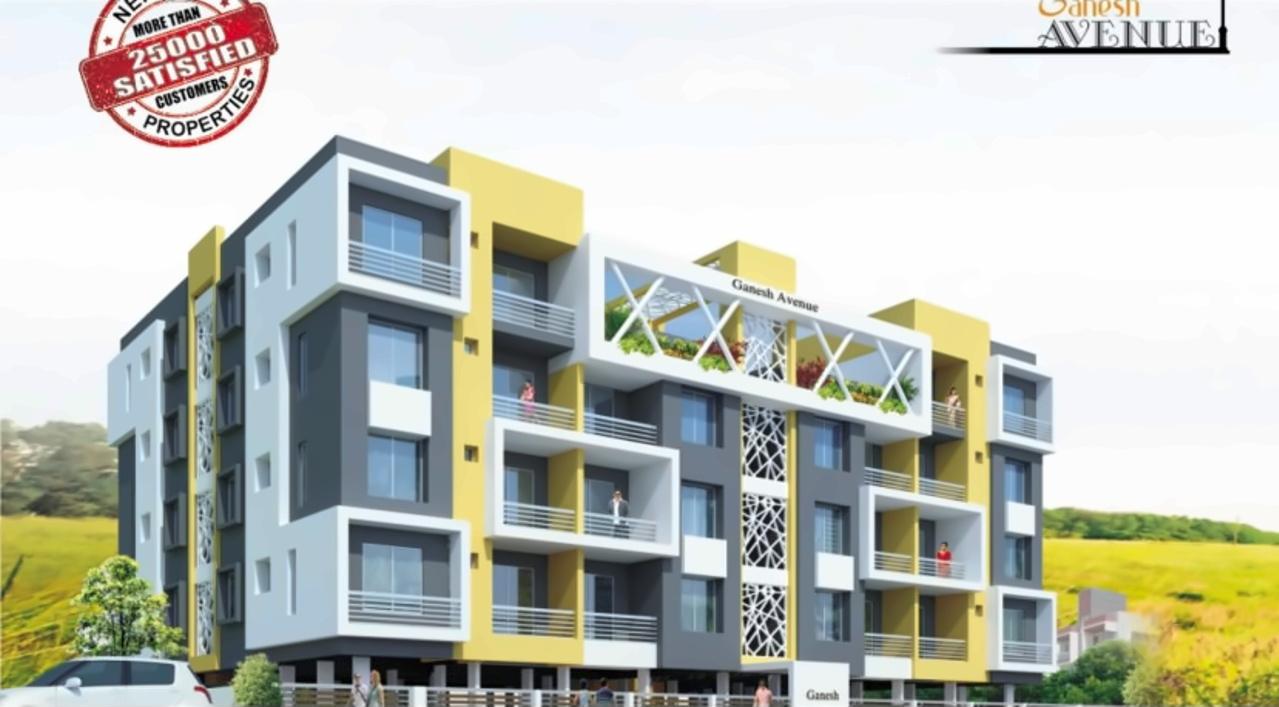 3D Elevation of real estate project Ganesh Avenue located at Nashik-m-corp, Nashik, Maharashtra