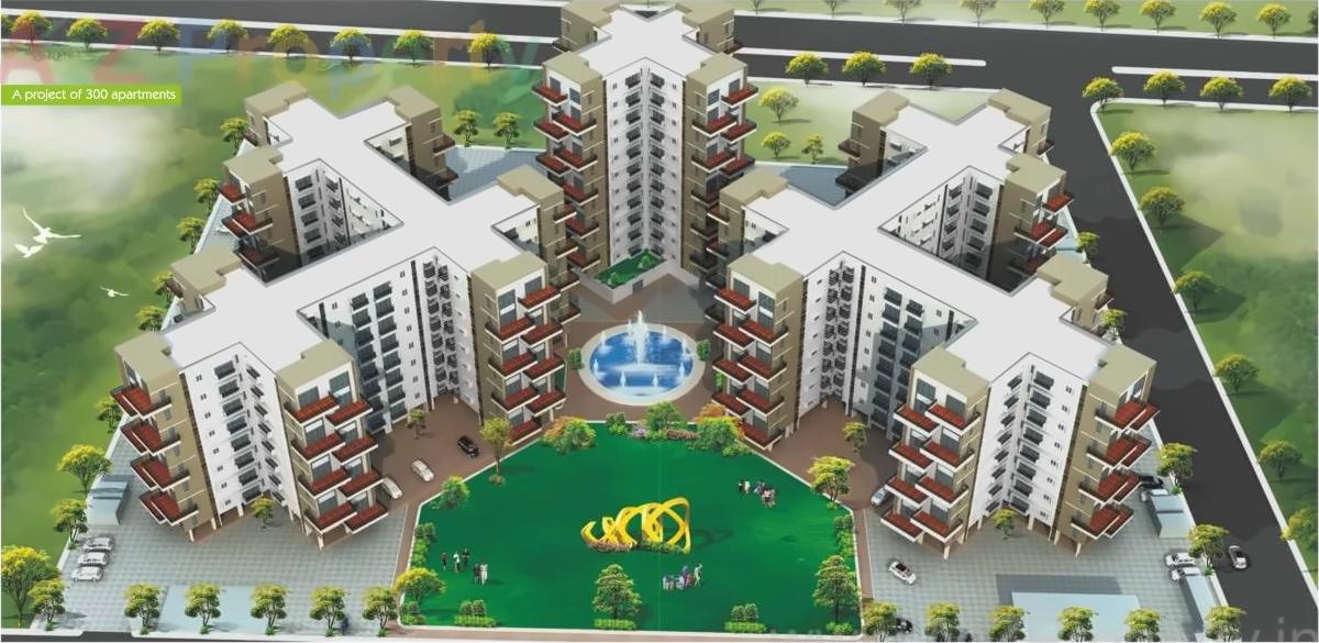 3D Elevation of real estate project Garden County Type located at Nashik-m-corp, Nashik, Maharashtra