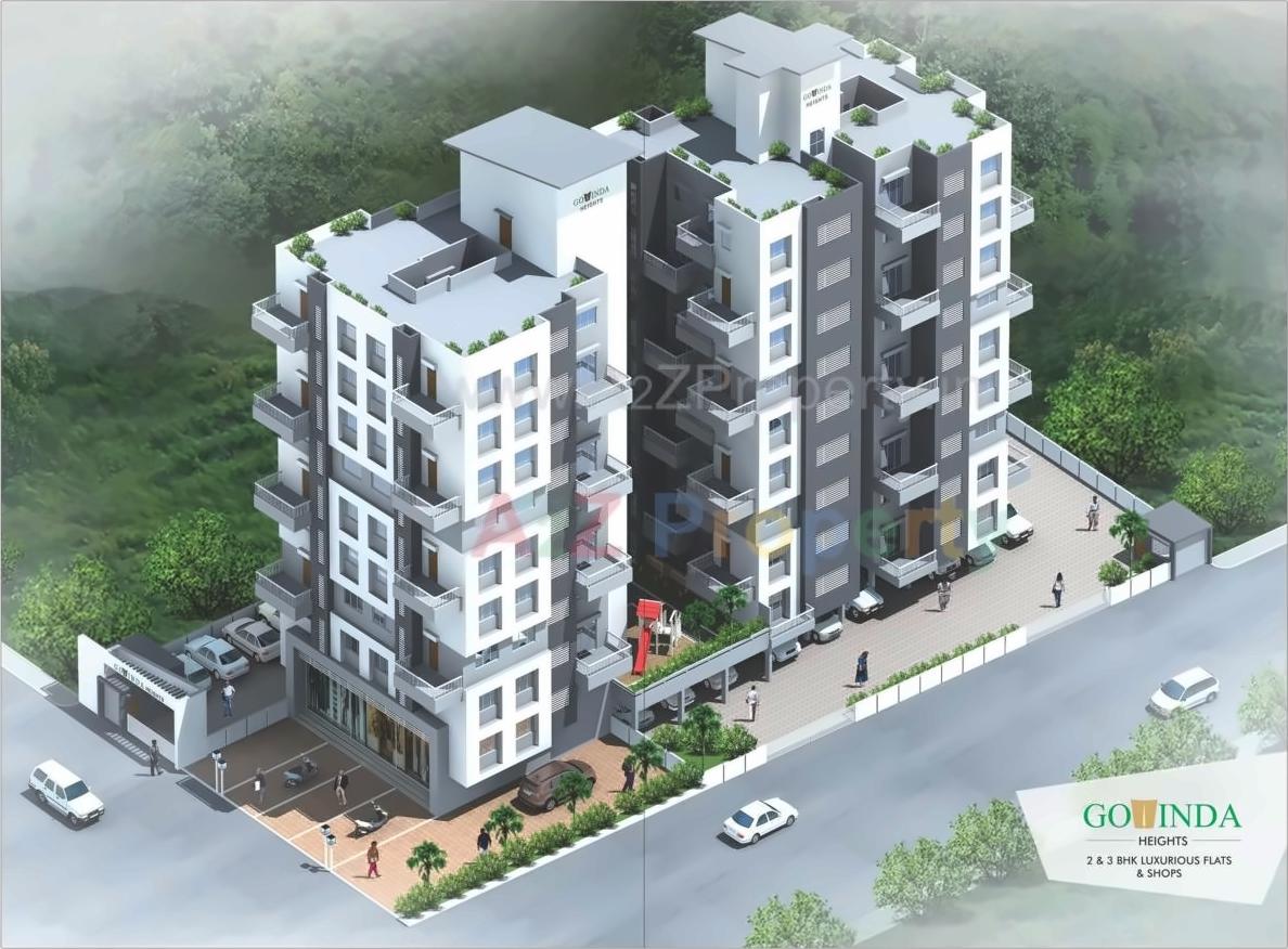 3D Elevation of real estate project Govinda Heights located at Nashik, Nashik, Maharashtra